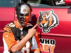 The Cincinnati Bengals played their first preseason game in 2015 at home against the New York Giants on Friday, Aug. 14. Anthony Schulte of Price Hill.
